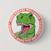 Dinosaur Safari Ronde Button 5,7 Cm (Voorkant)
