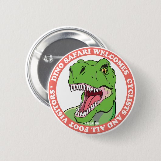 Dinosaur Safari Ronde Button 5,7 Cm (Voorkant /achterkant)