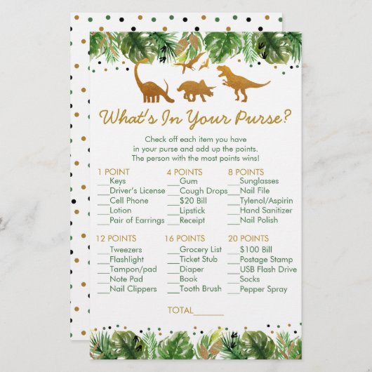 Dinosaur Safari Wat zit er in je paardenschoeisel? (Voorkant / Achterkant)