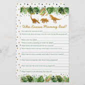 Dinosaur Safari Wie Kent Moeder Best Game (Voorkant / Achterkant)