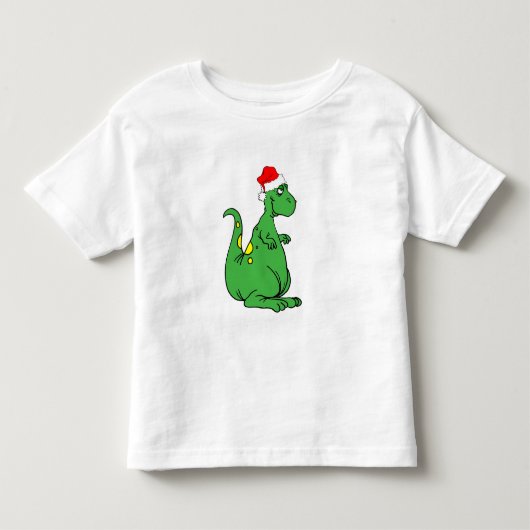 dinosaur Santa Kinder Shirts (Voorkant)