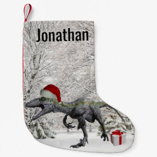 Dinosaur Santa Raptor Velociraptor Kleine Kerstsok
