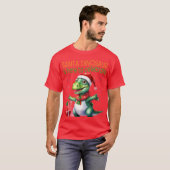 Dinosaur Santa T-shirt (Voorkant volledig)