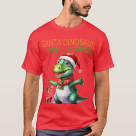 Dinosaur Santa T-shirt