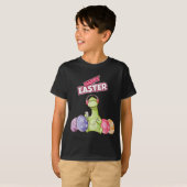 Dinosaur Say Happy Easter Premium Tri-blend  T-shirt (Voorkant volledig)