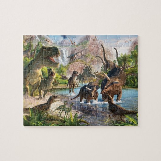 Dinosaur Scene Legpuzzel (Horizontaal)