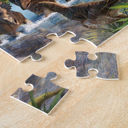 Dinosaur Scene Legpuzzel (Zijkant)