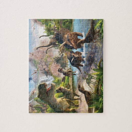 Dinosaur Scene Legpuzzel (Verticaal)