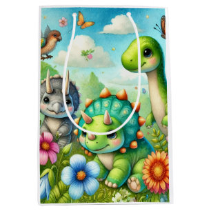 Dinosaur schattig medium cadeauzakje