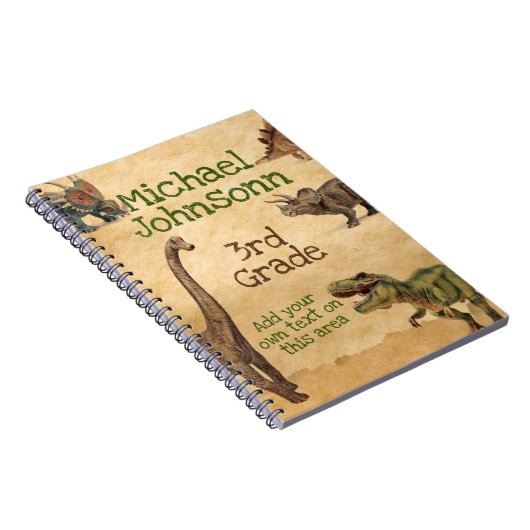 Dinosaur-schoollaptop Notitieboek (Rechterzijde)