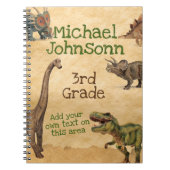 Dinosaur-schoollaptop Notitieboek (Voorkant)