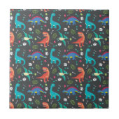 Dinosaur Seamless Pattern, Dinosaur Seamless Patte Tegeltje (Voorkant)