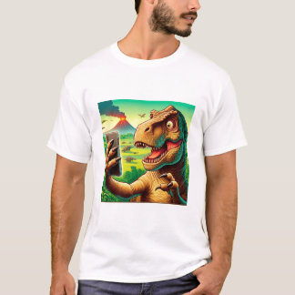 Dinosaur Selfie Shirt - Funny Dinosaur Lover Versc