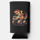 Dinosaur  seltzer blikjeskoeler (Achterkant)