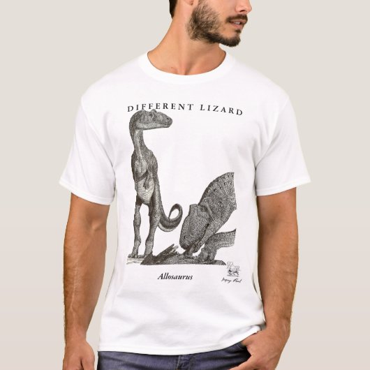 Dinosaur Shirt Allosaurus Gregory Paul (Voorkant)