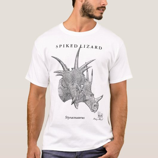 Dinosaur Shirt Styracosaurus Gregory Paul (Voorkant)