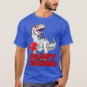Dinosaur Shirt Valentijnsdag Heart Crusher T (Voorkant)