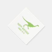 Dinosaur Silhouette Custom Verjaardag Party Servet (Hoek)