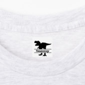 Dinosaur Silhouette Persoonlijke namen Labels (Aangebracht)
