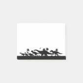 Dinosaur Silhouettes Post-it® Notes (Voorkant)