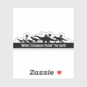 Dinosaur Silhouettes Sticker (Vel)