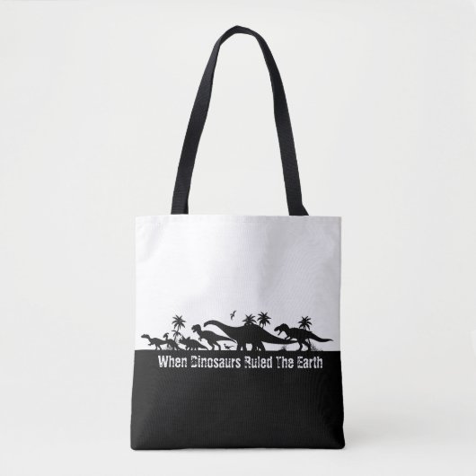 Dinosaur Silhouettes Tote Bag (Voorkant)