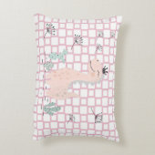 Dinosaur Simple Scandinavian Child Design Accent Kussen (Achterkant (Verticaal))