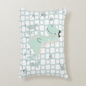 Dinosaur Simple Scandinavian Child Design Accent Kussen (Voorkant(Verticaal))