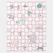 Dinosaur Simple Scandinavian Child Design Fleece Deken (Voorkant)