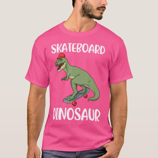 Dinosaur Skateboard T-shirt (Voorkant)