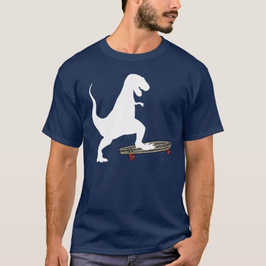 Dinosaur Skateboarding T-shirt (Voorkant)