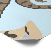 Dinosaur skelet, grunge naadloos patroon. poster (Hoek)