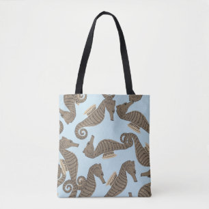 Dinosaur skelet, grunge naadloos patroon. tote bag