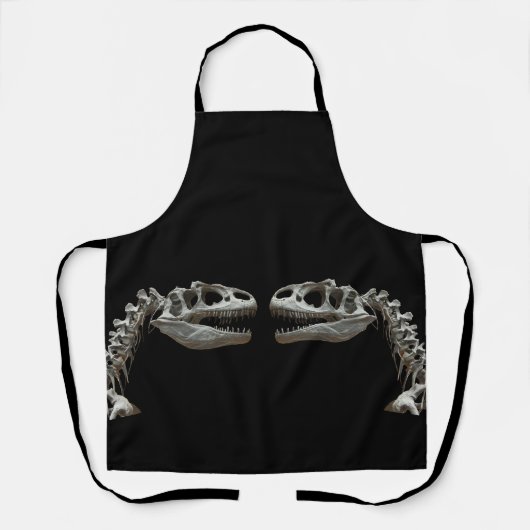 Dinosaur Skeleton Apron Schort (Voorkant)