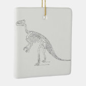 Dinosaur Skeleton Art Keramisch Ornament (Rechts)