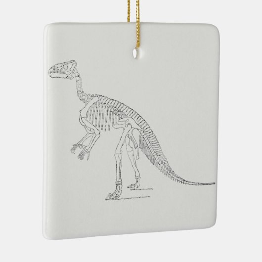 Dinosaur Skeleton Art Keramisch Ornament (Rechts)