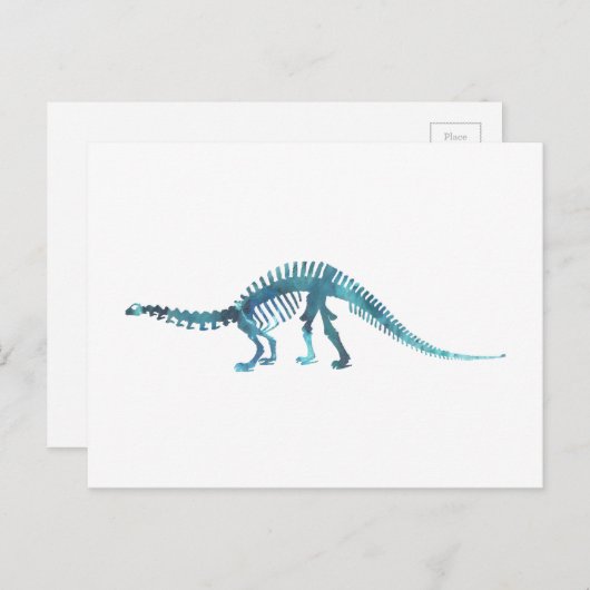 Dinosaur Skeleton Briefkaart (Voorkant / Achterkant)