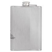 Dinosaur Skeleton Fossil Fuel on Aluminium Design Heupfles (Achterkant)