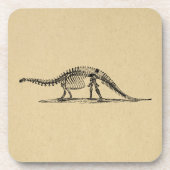 Dinosaur Skeleton  kunst Bier Onderzetter (Voorkant)