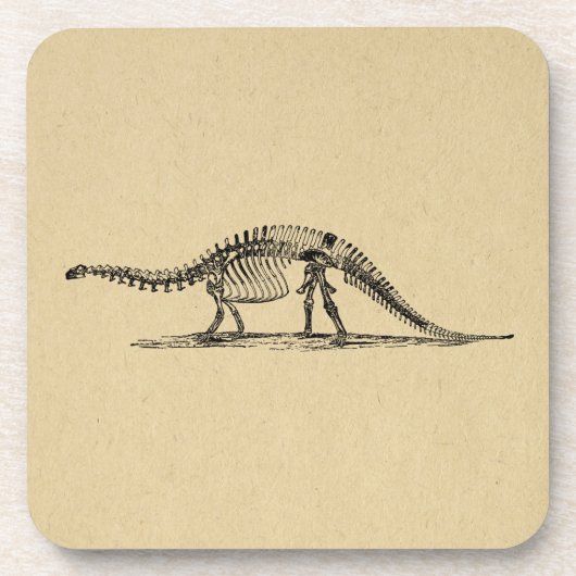 Dinosaur Skeleton  kunst Bier Onderzetter (Voorkant)