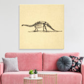 Dinosaur Skeleton kunst Canvas Afdruk (Insitu (Woonkamer))