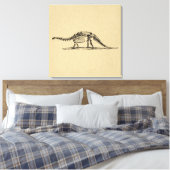 Dinosaur Skeleton kunst Canvas Afdruk (Insitu (Slaapkamer))