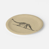 Dinosaur Skeleton kunst Papieren Bordje (Gekanteld)