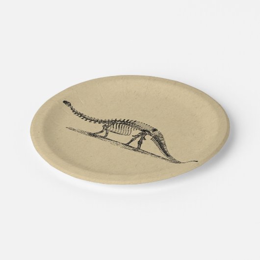 Dinosaur Skeleton  kunst Papieren Bordje (Gekanteld)