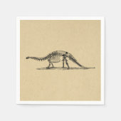Dinosaur Skeleton  kunst Servet (Voorkant)