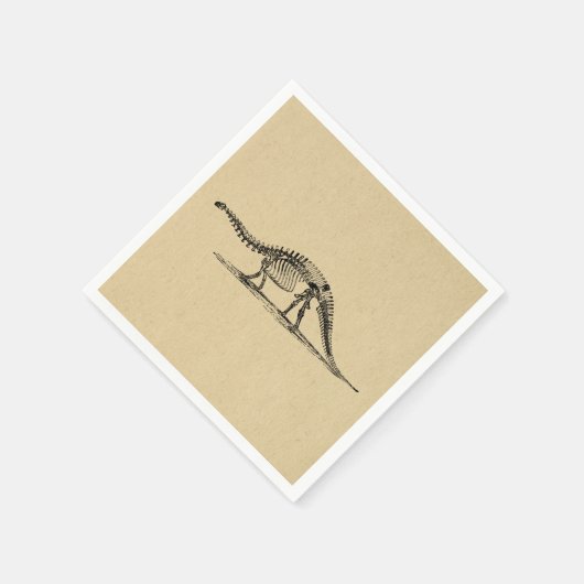 Dinosaur Skeleton  kunst Servet (Hoek)