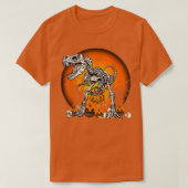 Dinosaur skeleton t la t-shirt (Design voorkant)