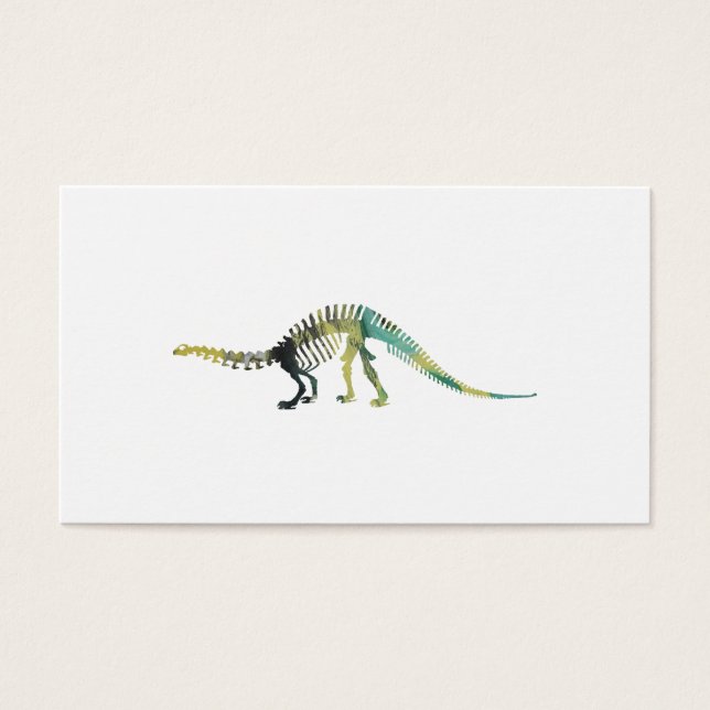 Dinosaur Skeleton Visitekaartjes (Voorkant)