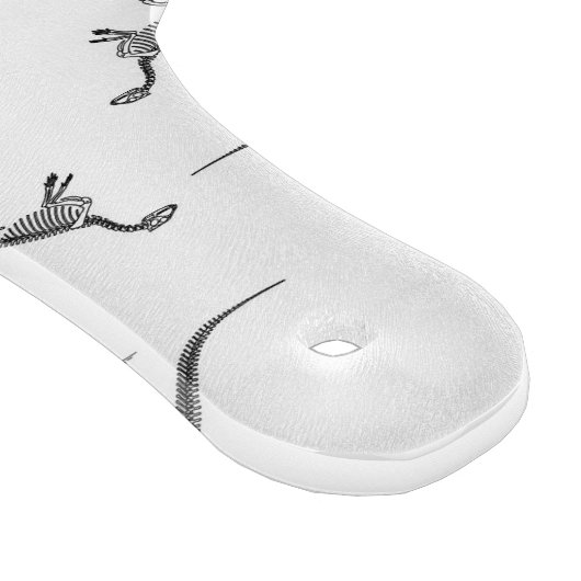  Dinosaur Skeletons Patroon Zwart-wit Snijplank (Hoek)