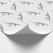 Dinosaur Skeletons Pattern CUSTOM ACHTERGROUND COL Cadeaupapier (Hoek)